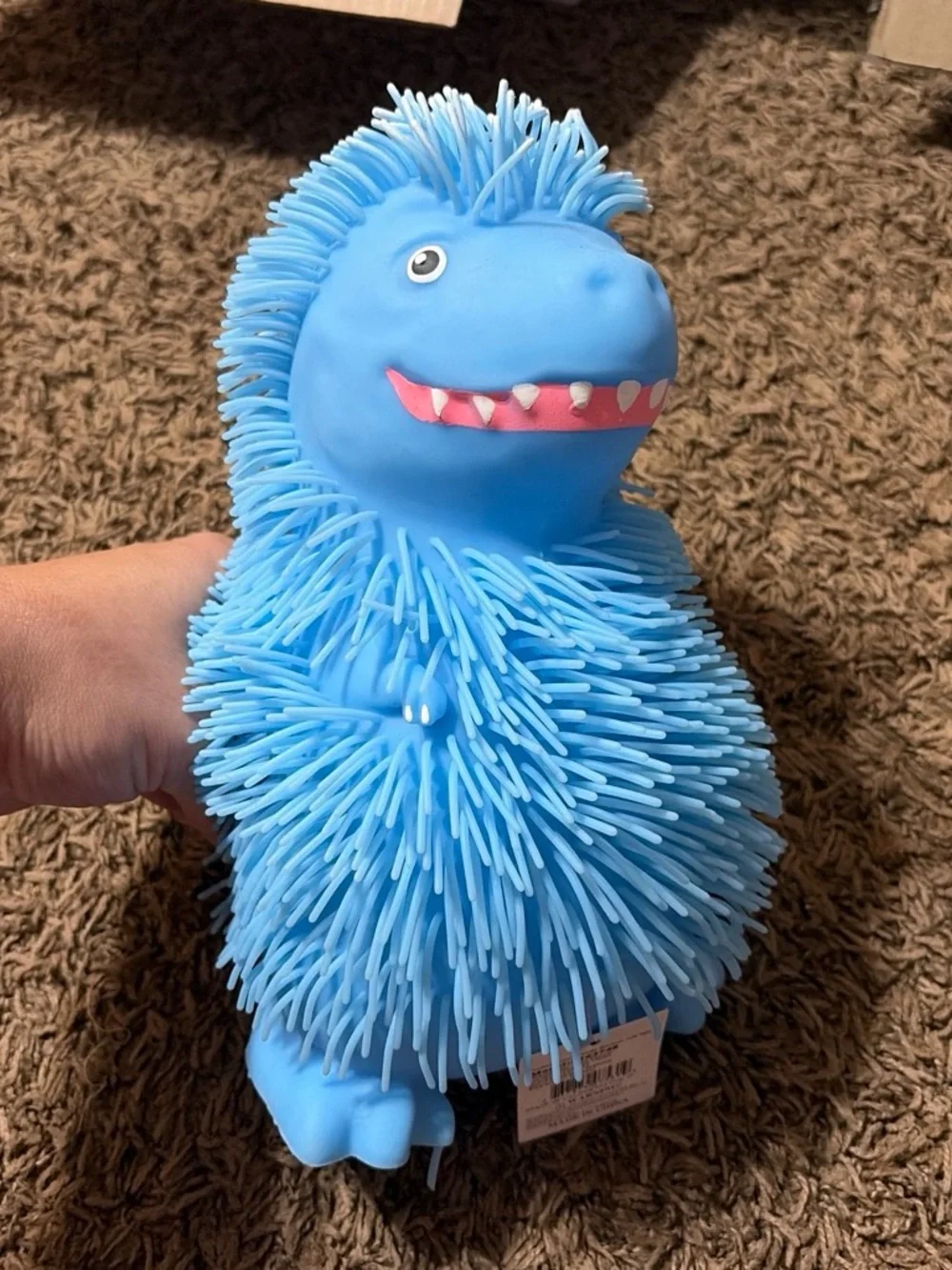 Blue Dino Puffer squishy Toy for Kids - Soft Squeeze & Sensory Relief